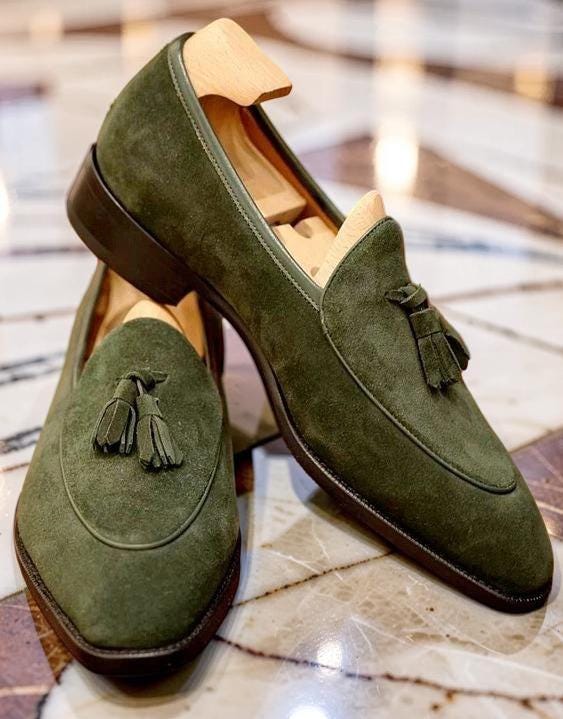 Hunter Green Dress Shoes Mens - Etsy