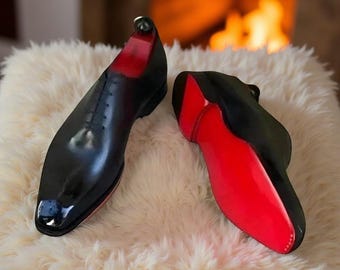 christian louboutin red bottom dress shoes Dandelion - Loafers - Velvet - Black - Men