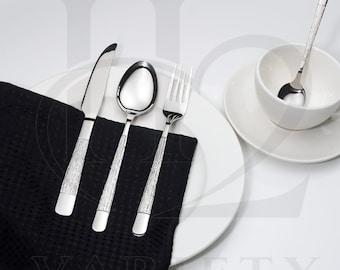 Elegant Silver Cutlery Set | Tableware for Housewarming, New Home, Mum