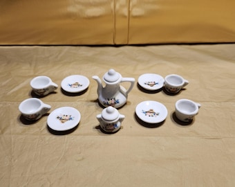 miniature tea set
