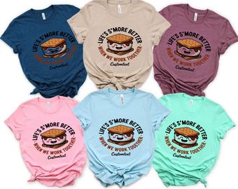 Custom Personalized Life’s S’more Better When We Work Together Quote Photography Teacher Staff T-Shirt
