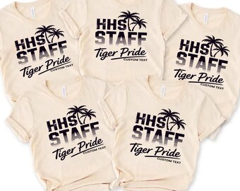 Custom Personalized HHS Staff Tiger Pride Vintage Photography Club Shirt T-Shirt