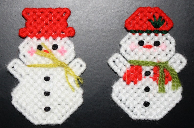 2059A Snowman /& Mrs Snowman Magnet Set