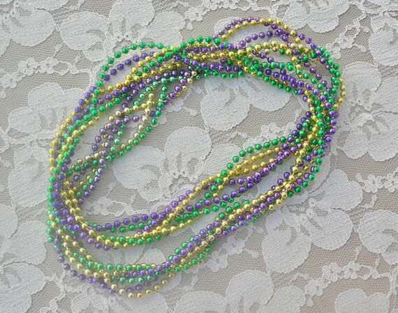 NEW! Mardi Gras Necklace, 8 twisted strands, trad… - image 2