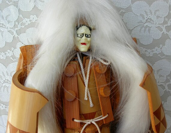 新品未使用　コジマクラフト　KABUKI L 40W 8本 Japanese Old Vintage Large Size Kabuki Doll -kagami Jishi- White