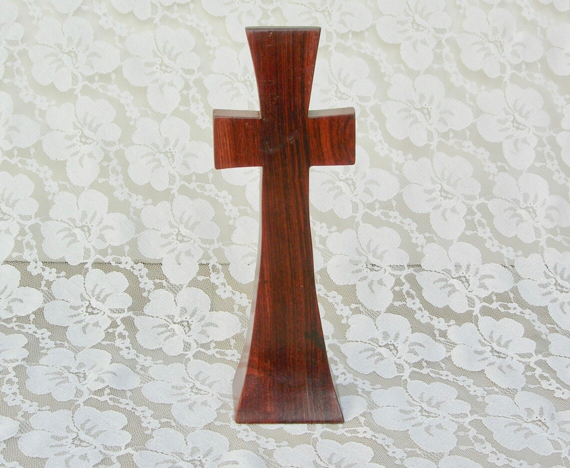 Unusual Wood Cross 9 Tall Table Top Easter Gift Very Etsy