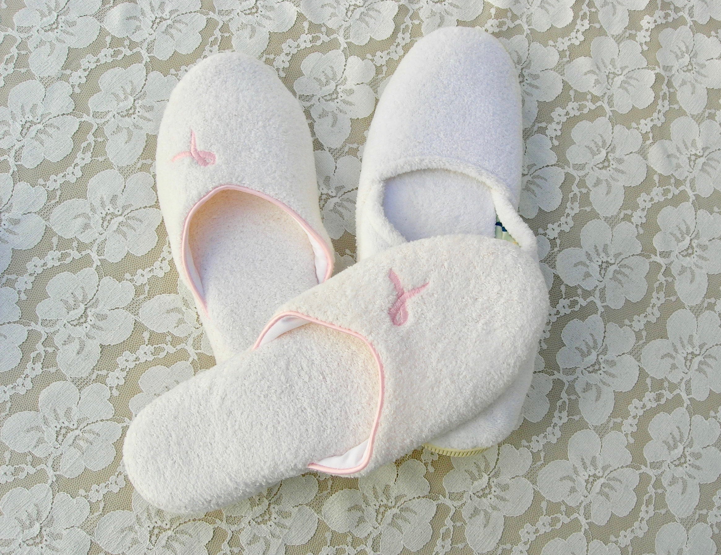 veltalende Tæl op Loaded 2 Pairs White Dearfoam Clog Slippers Sz 8-9 1 Pair Unused 1 - Etsy