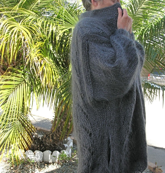 UnFur Fur Coat - Hand-knit Designer Sweater Coat,… - image 3
