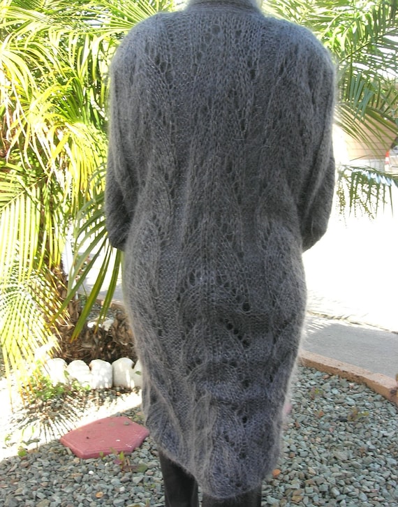 UnFur Fur Coat - Hand-knit Designer Sweater Coat,… - image 2