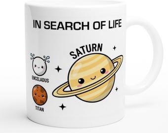 Taza de café con lunas extraterrestres: regalo astronómico