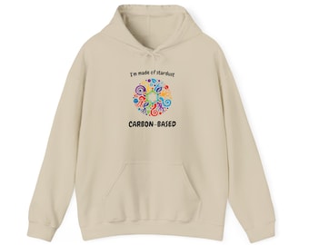 Sudadera con capucha Cosmic Starburst, sudadera inspiradora, jersey unisex, regalo para amantes de la ciencia, moda ecológica