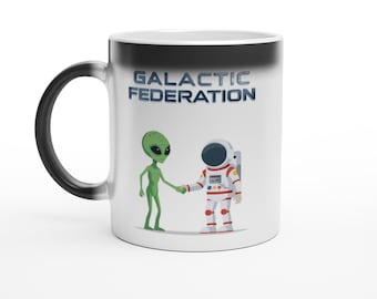 Taza Mágica de la Federación Galáctica - Revelación de Arte con Bebidas Calientes