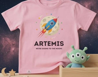 Camiseta infantil con estampado de cohete - Artemis Design / V2