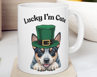 Blue Heeler St. Patrick's Day Mug | Australian Cattle Dog Lover Gift