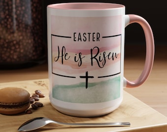 Easter He Is Risen Mug | Accent Coffee Mug