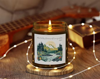 Inspirational Scented 9oz Candle, Psalm 1:3 Planted by Streams of Living Water