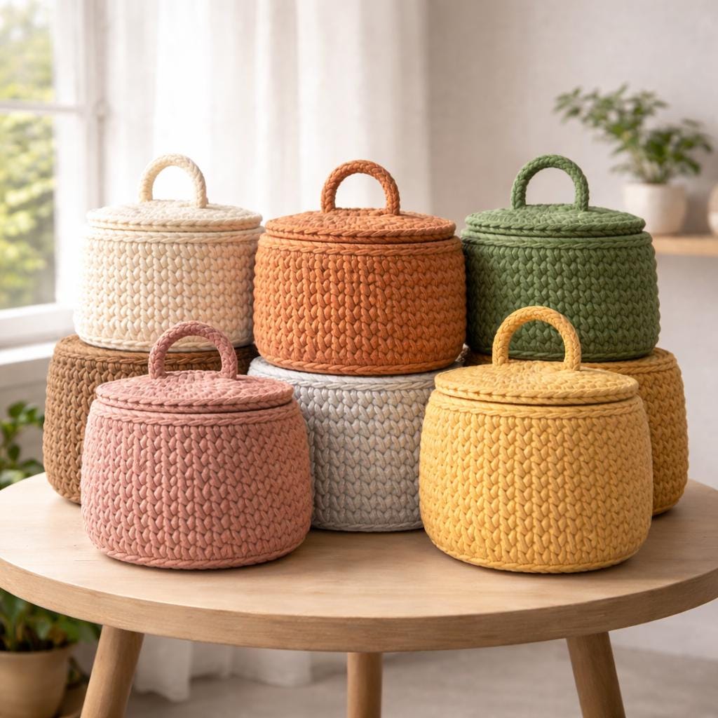 Basket With Lid - Etsy