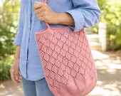 Minimalist Crochet Tote Bag Pattern PDF | Modern Market Bag | Easy Crochet Handbag Tutorial | Everyday Shoulder Tote