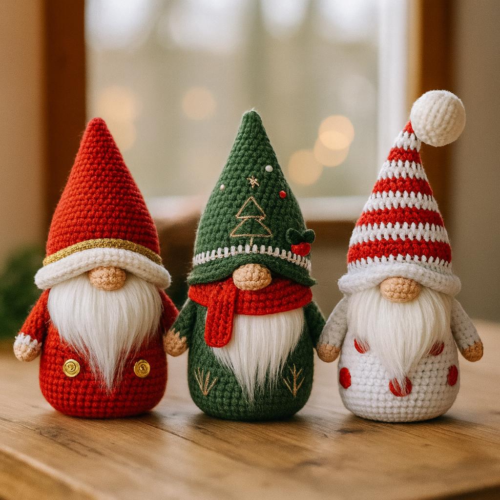 Beginner-Friendly Santa and Holiday Gnomes Crochet Pattern