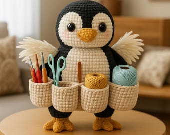 Penguin Amigurumi Crochet Pattern – Cute Winter Penguin PDF Tutorial – Beginner Friendly Plush Pattern