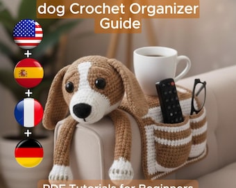 Patrón de organizador de sofá para perros a crochet / Organizador de sofá amigurumi (PDF)
