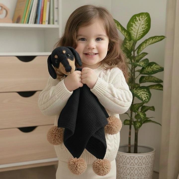40 Dog Crochet Patterns for Amigurumi, Wearables, and Giftable Makes 9 Dog Lovey Baby Security Blanket