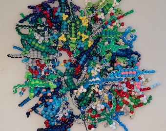 wings of fire themed beaded lizards- seawings and mudwings