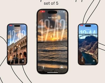 Tapeta na telefon z krajobrazem | Ekran blokady głębi krajobrazu (pobieranie cyfrowe)