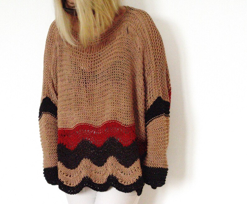 Multicolored Cotton Sweater.