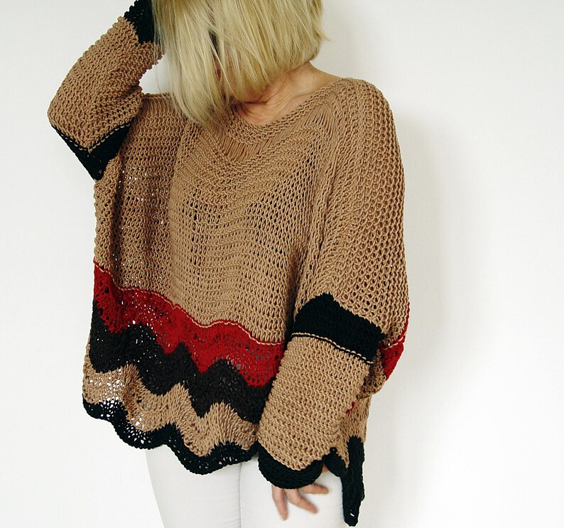 Multicolored Cotton Sweater.