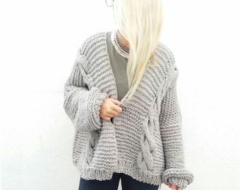 Chunky Cardigan. Choose Your Color.
