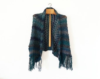 Fringe Cocoon Shrug.