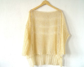 Relaxed Cream Sweater.