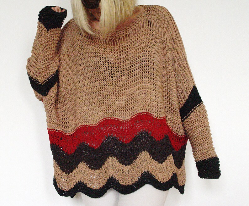 Multicolored Cotton Sweater.