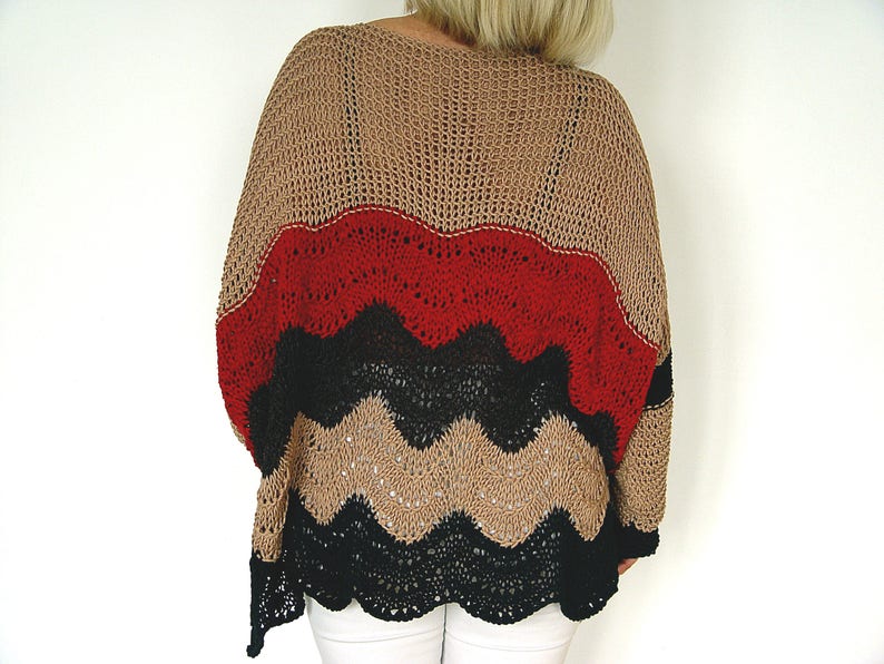 Multicolored Cotton Sweater.