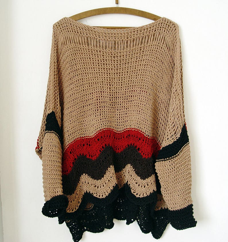 Multicolored Cotton Sweater.