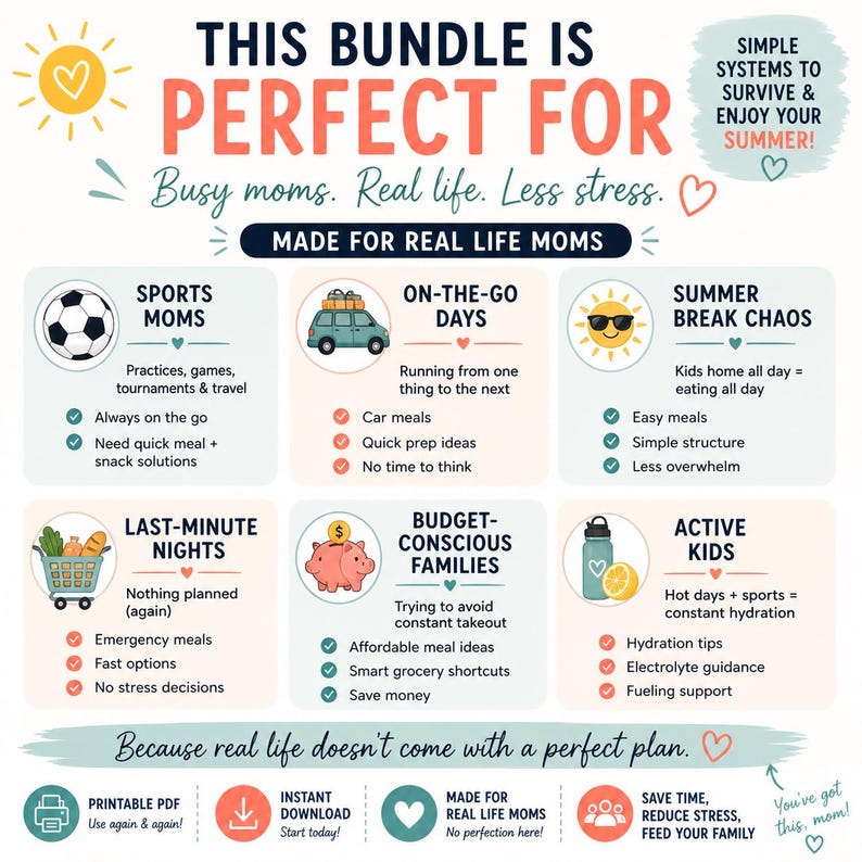 Summer Reset Kit for Moms | Simple Family Systems & Routines Printable ...