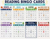 Kids Summer Reading Bingo Cards, Screen Free Activities, Printable Bundle