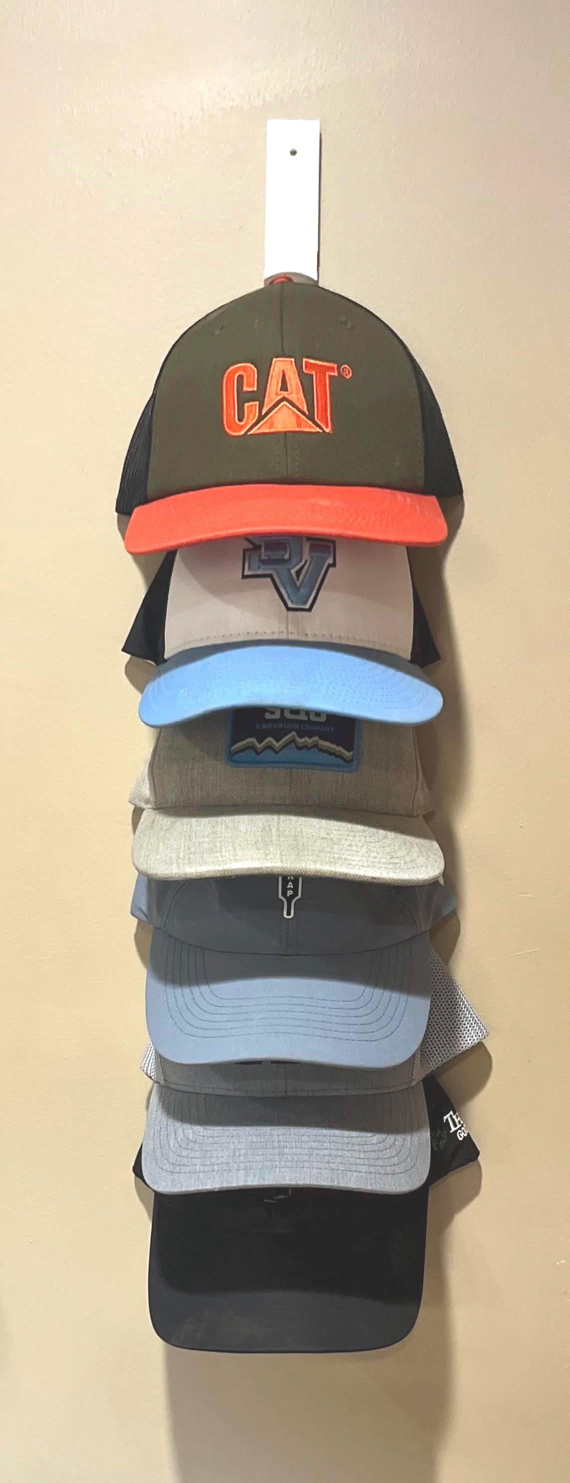 Cap Rack 3d Print 3D Printed Hat Rack: Modern Wall Mounted Baseball Cap Organizer - Etsy
