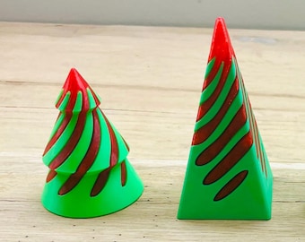 3D Printed Christmas Tree Fidget Toys | Holiday Desk Decor