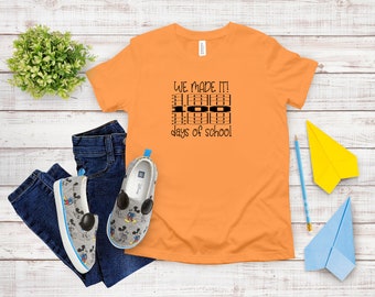 We Made it!, 100th Day of School Celebration Kids Shirt