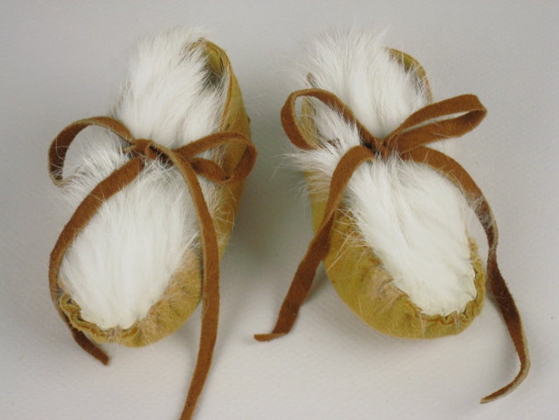 Baby Moccasins Newborn Deer Hide Shoes Infant Buckskin Etsy