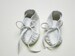 Deerskin Baby Moccasins, Toddler Buckskin Booties, White Suede Leather Shoes, Infant Wedding Christening Slippers, made USA Shower Gift 