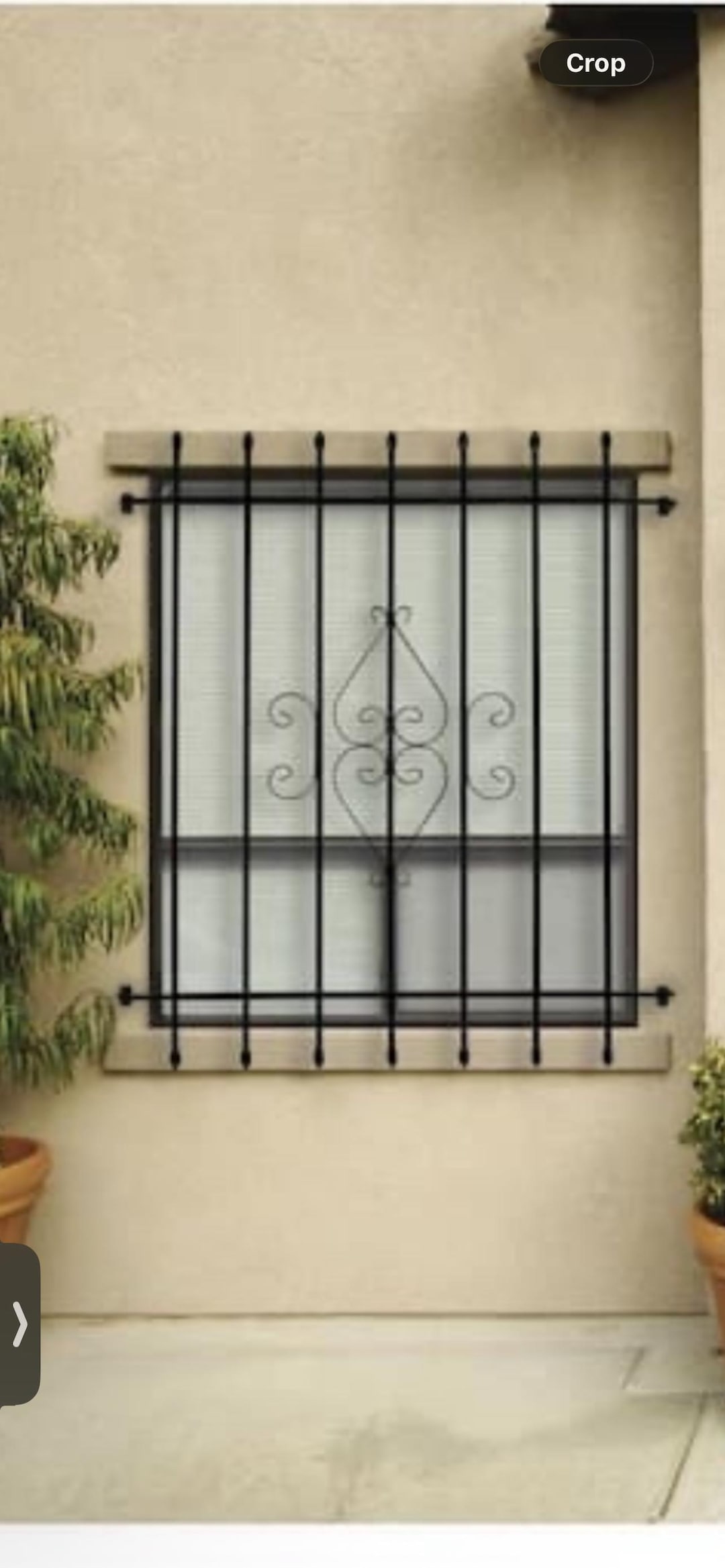Window Bar Protector Steel Security Window Bars – Decorative Wrought Iron Window Guard ...