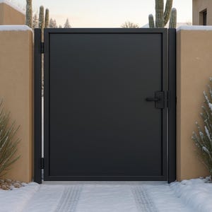 Modern Steel Privacy Gate | 42" Welded Pedestrian Gate
