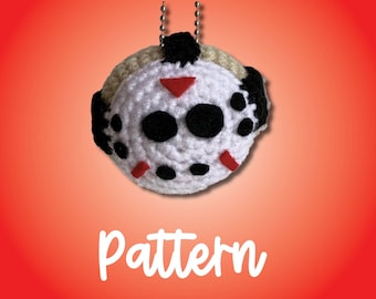Crochet Masked Man Pattern - Crochet Jason - Crochet Pattern - Jason Pattern -  Crochet Keychain - Halloween Pattern - Horror Guy