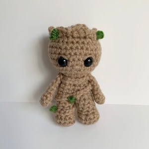 Baby Tree Man Keychain, Crochet Tree Man, Crochet Superheroes, Amigurumi Dolls, Baby Tree Man Doll