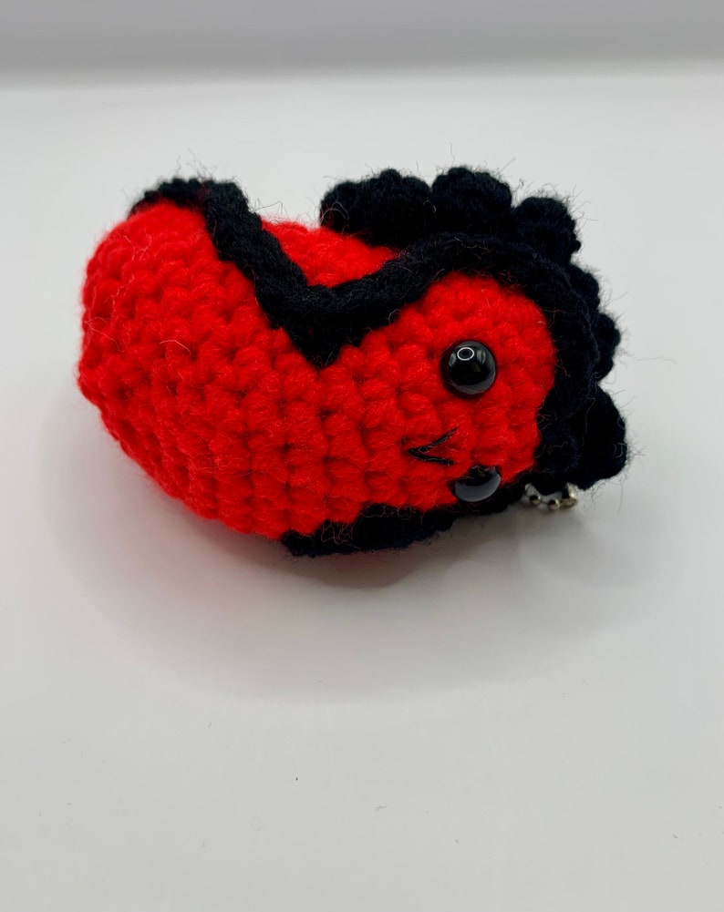 Boomslug Keychain Crochet Doomslug Crochet Slug Stuffed Slug Slug Keychain Slug Plushie Red Slug Taynix image 5