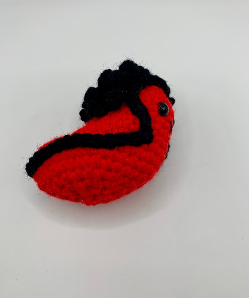 Boomslug Keychain Crochet Doomslug Crochet Slug Stuffed Slug Slug Keychain Slug Plushie Red Slug Taynix image 4