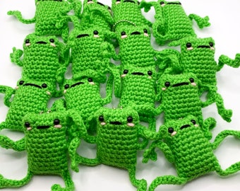 Leggy Froggy - Frog Keychain - Crochet Frog - Froggy - Green Frog